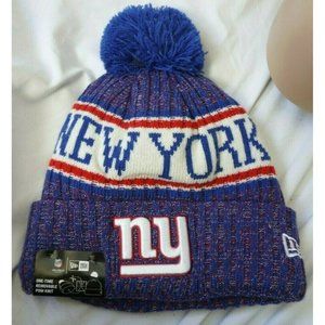 NY Giants New York New Era NFL  Removable Pom Knit